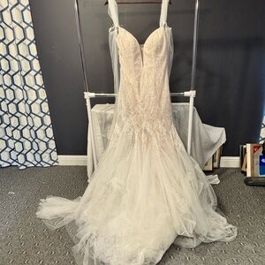 Disney Fairy Tale White and Gold Gown